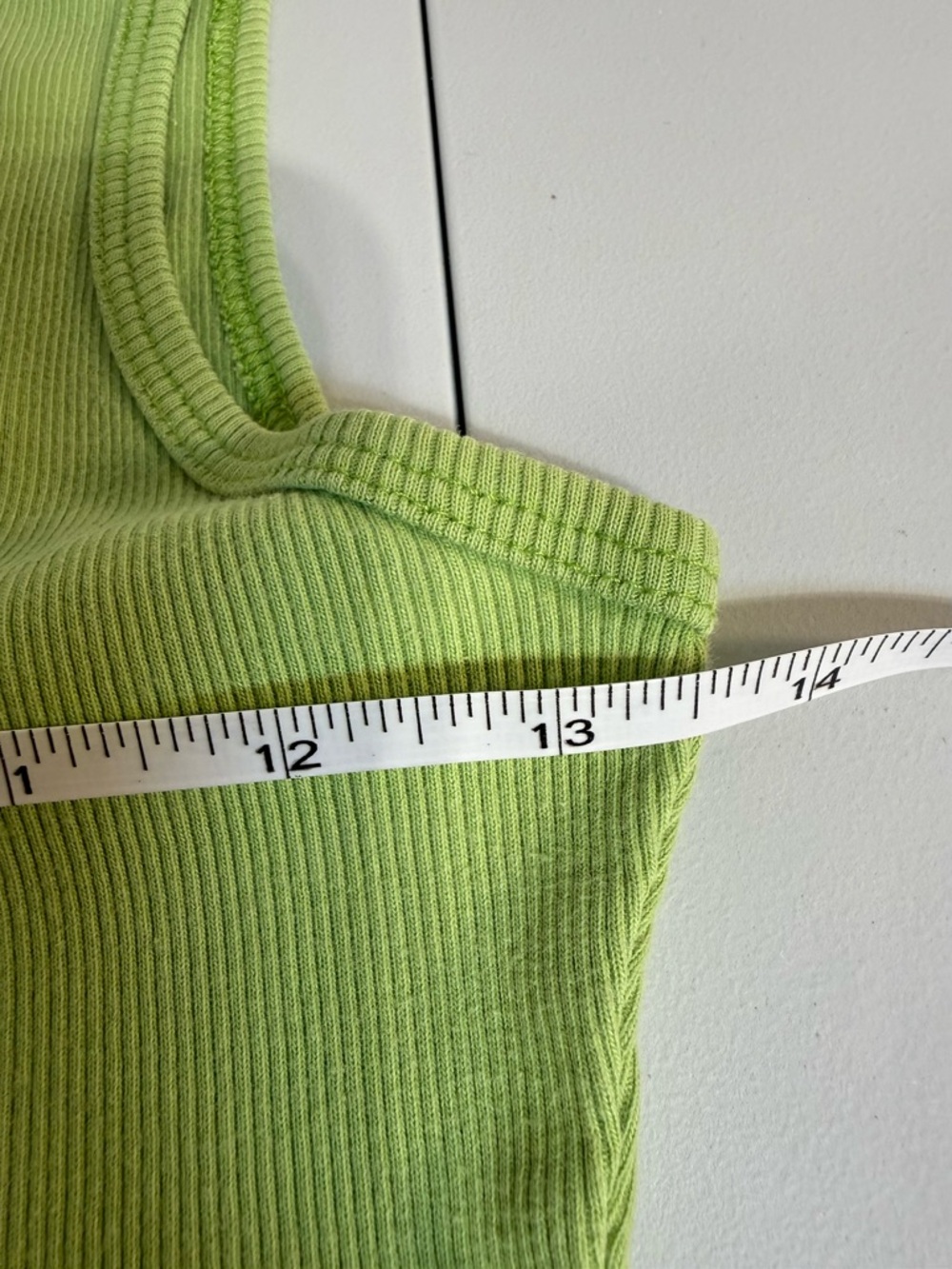 Vintage Billabong Ribbed Tank Top Floral Y2K Green Cotton Size L - Picture 7 of 9